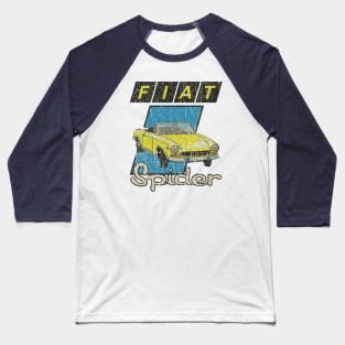 Fiat 124 Sport Spider Yellow 1975 Baseball T-Shirt